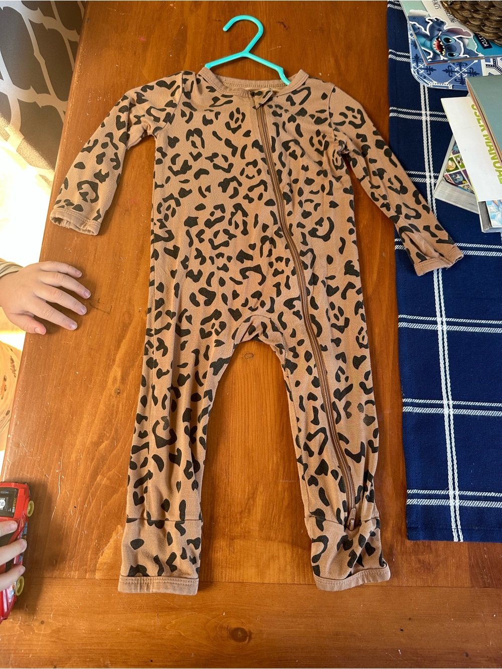 Kyte BABY Brown Leopard Print Footie One-Piece